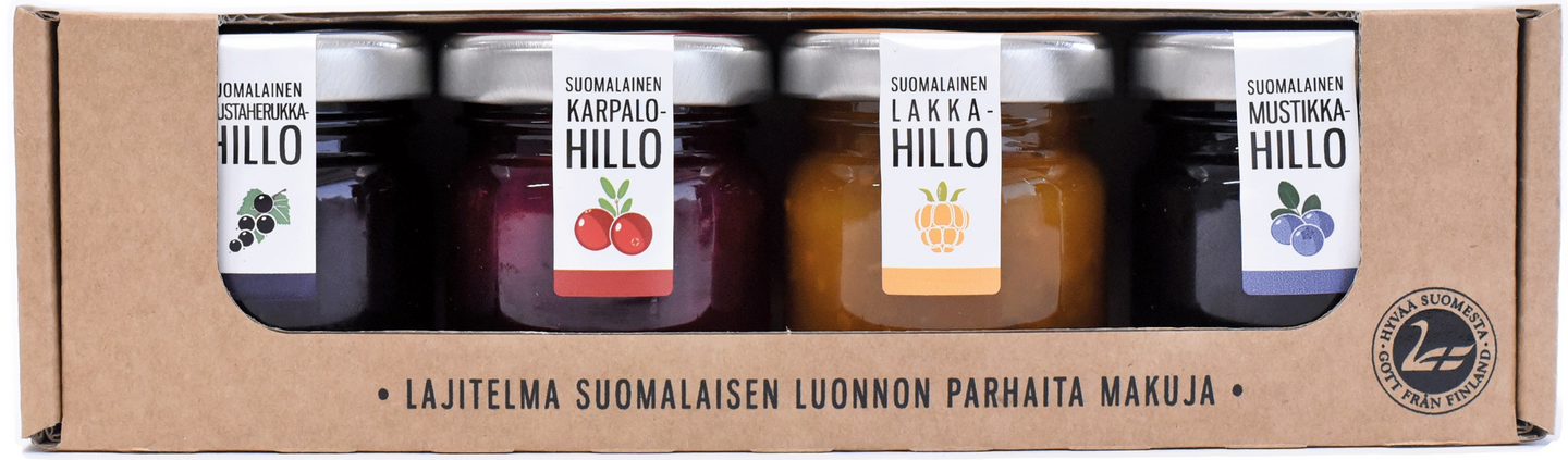 Poikain Parhaat Suomalainen marjahillolajitelma 4x45g