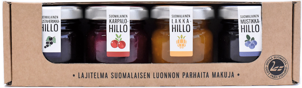 Poikain Parhaat Suomalainen marjahillolajitelma 4x45g