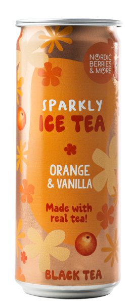 Nordic Berries & More Sparkly Ice Tea Smooth Vanilla and Orange 0,33l