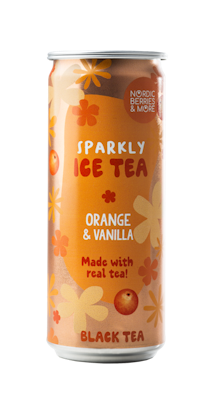 Nordic Berries & More Sparkly Ice Tea Smooth Vanilla and Orange 0,33l