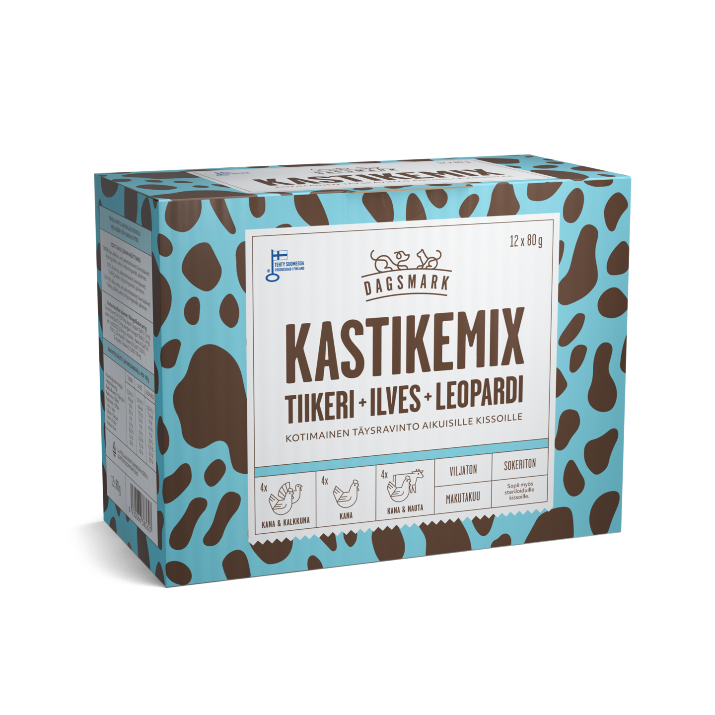 Dagsmark kastikemix kissoille 12x80g