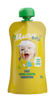 Muru Baby Luomu Tuhti omena-päärynä kaurapuuro 100g 6 kk