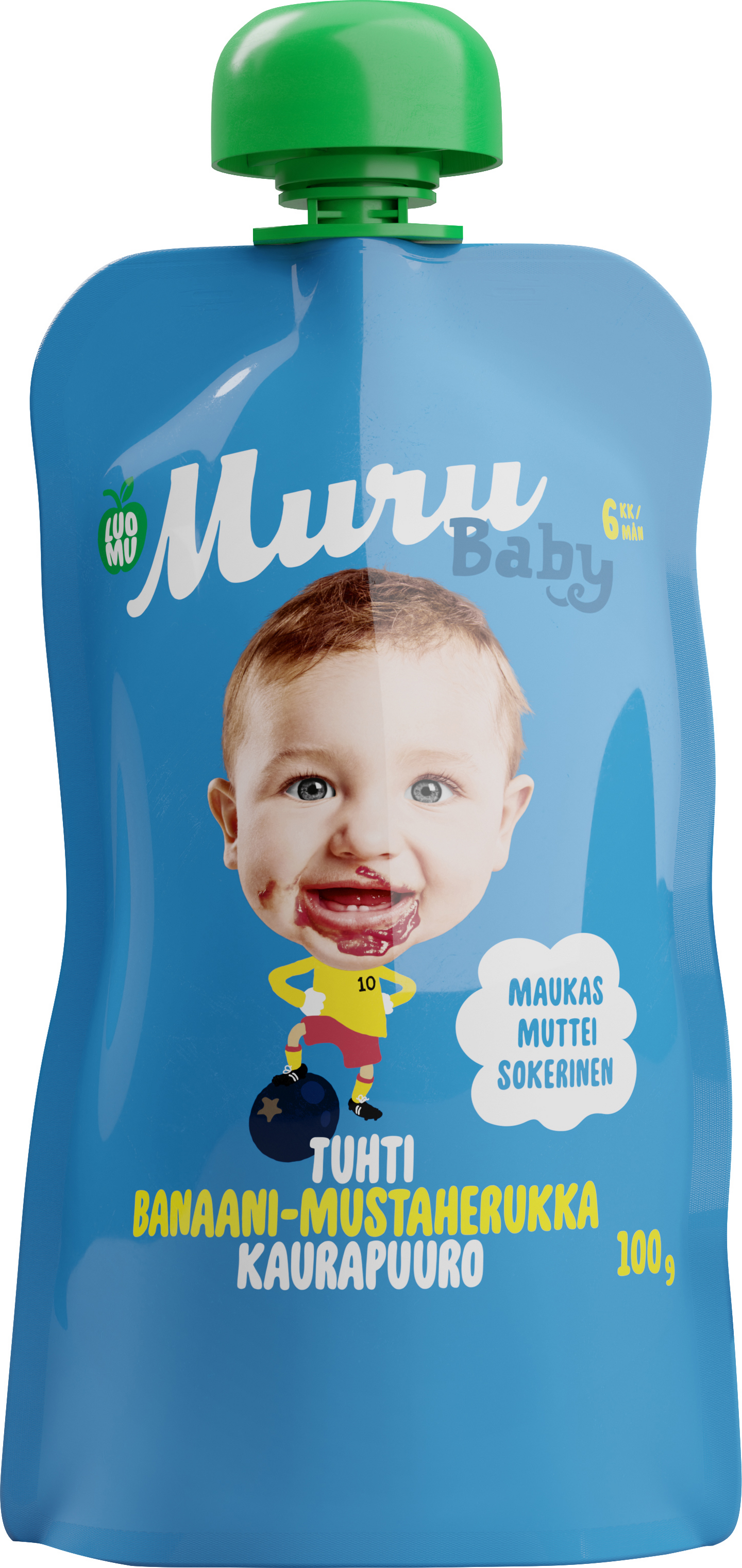 Muru Baby Luomu Tuhti banaani-mustaherukka kaurapuuro 100g 6 kk