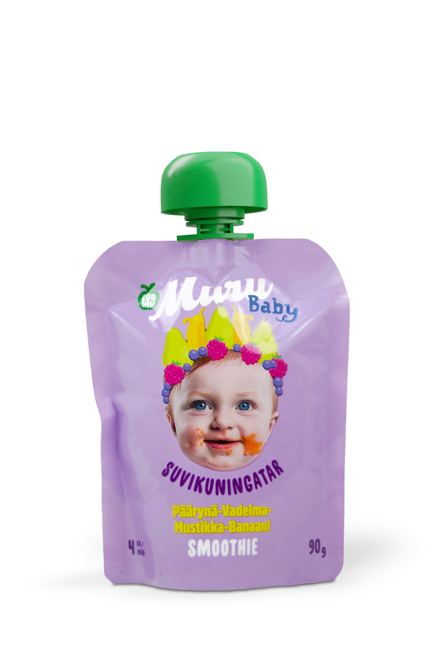 Muru Baby Smoothie Suvikuningatar päärynä-vadelma-mustikka-banaani 90g 4kk  luomu | K-Ruoka Verkkokauppa