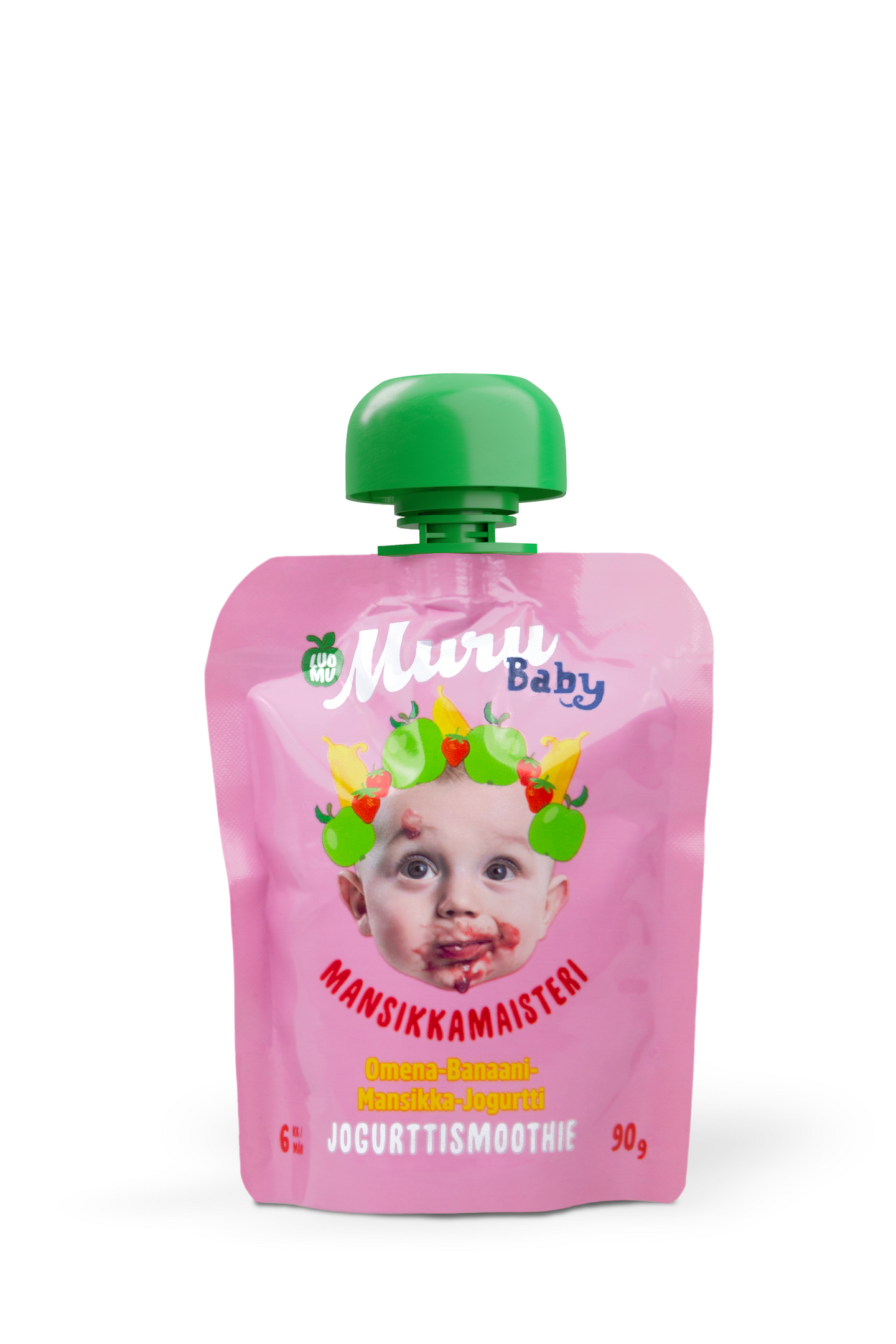 Muru Baby Smoothie Mansikkamaisteri omena-banaani-mansikka 90g 6kk