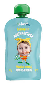 Muru Baby Luomu Aurinko kaurapuuro mango-kookos 100g 6kk