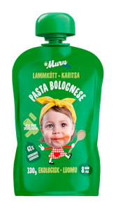 Muru Baby pasta bolognese karitsa 130g 8 kk luomu