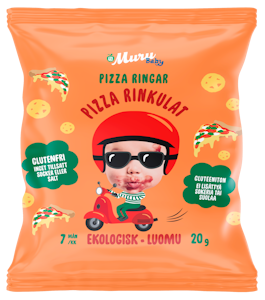 Muru Baby Pizza rinkulat maissi-tomaatti oregano 20 g 7kk luomu