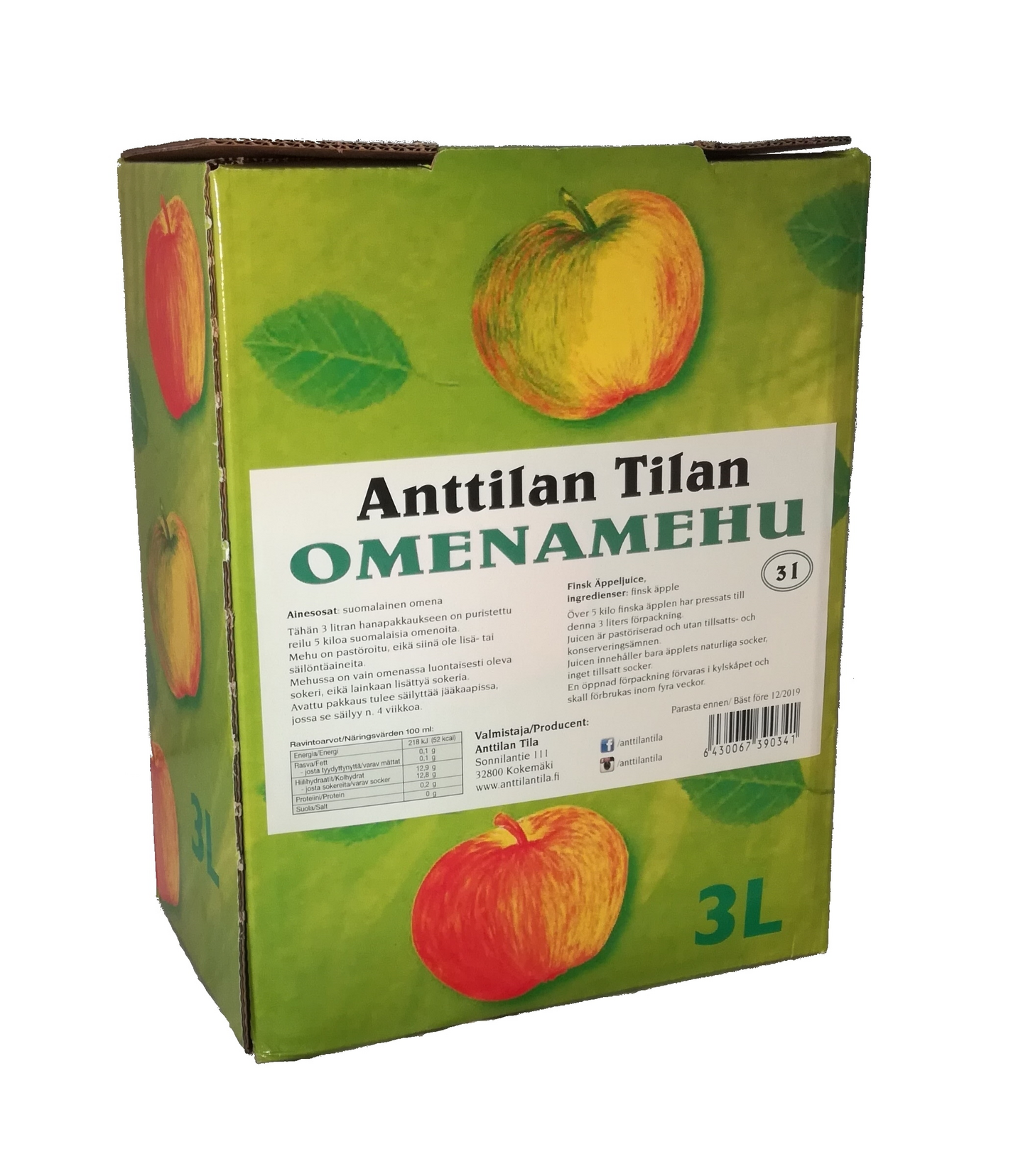 Anttilan Tilan Omenamehu 3l