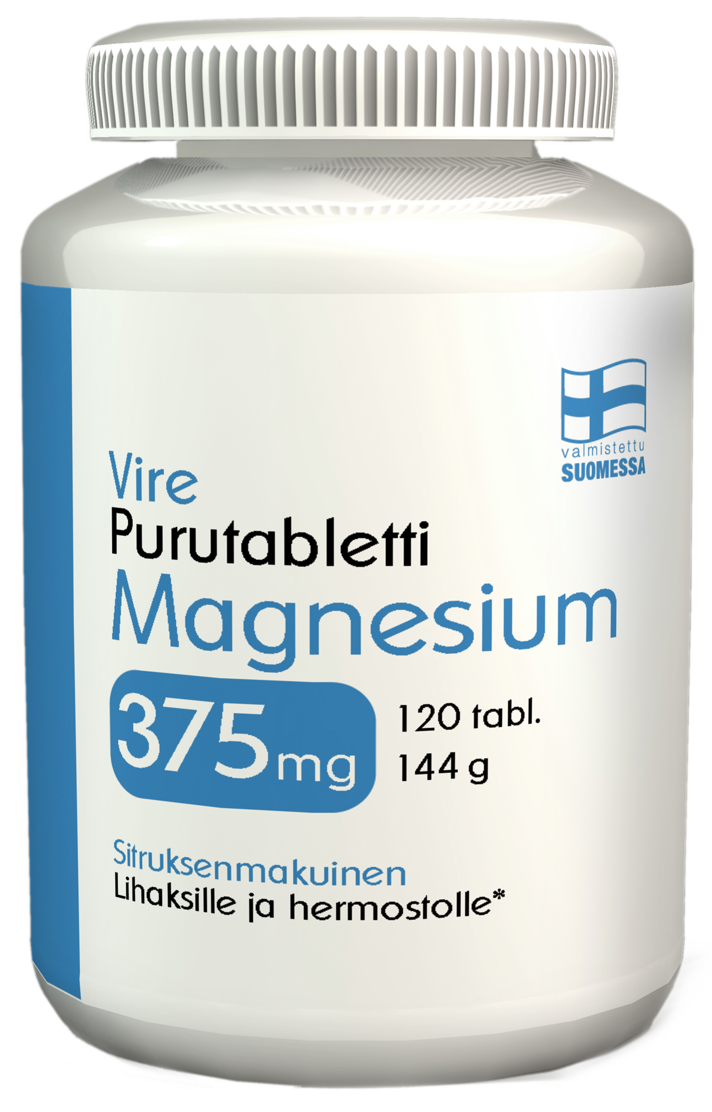 Vire Magnesiumvalmiste magnesium 375 mg purutabletti 120 tablettia