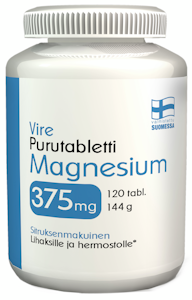 Vire Magnesiumvalmiste magnesium 375 mg purutabletti 120 tablettia