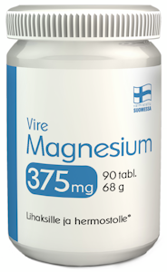 Vire Magnesium 375mg 90 tablettia 68g