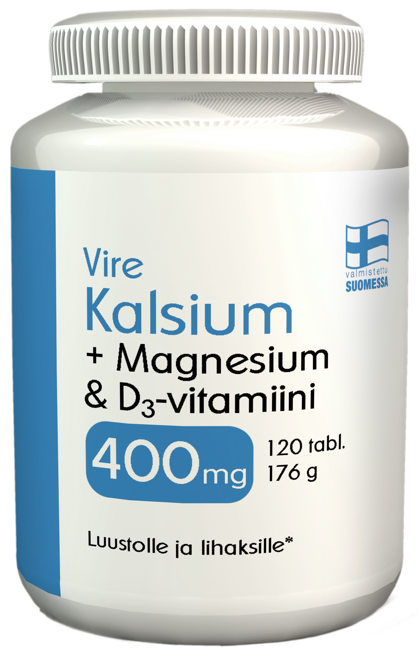 Vire hivenaine- ja vitamiinivalmiste Kalsium-Magnesium-D-vitamiini 120 tablettia 176g