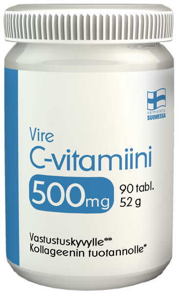Vire C-vitamiinivalmiste C-vitamiini 500mg 90 tablettia 52 g