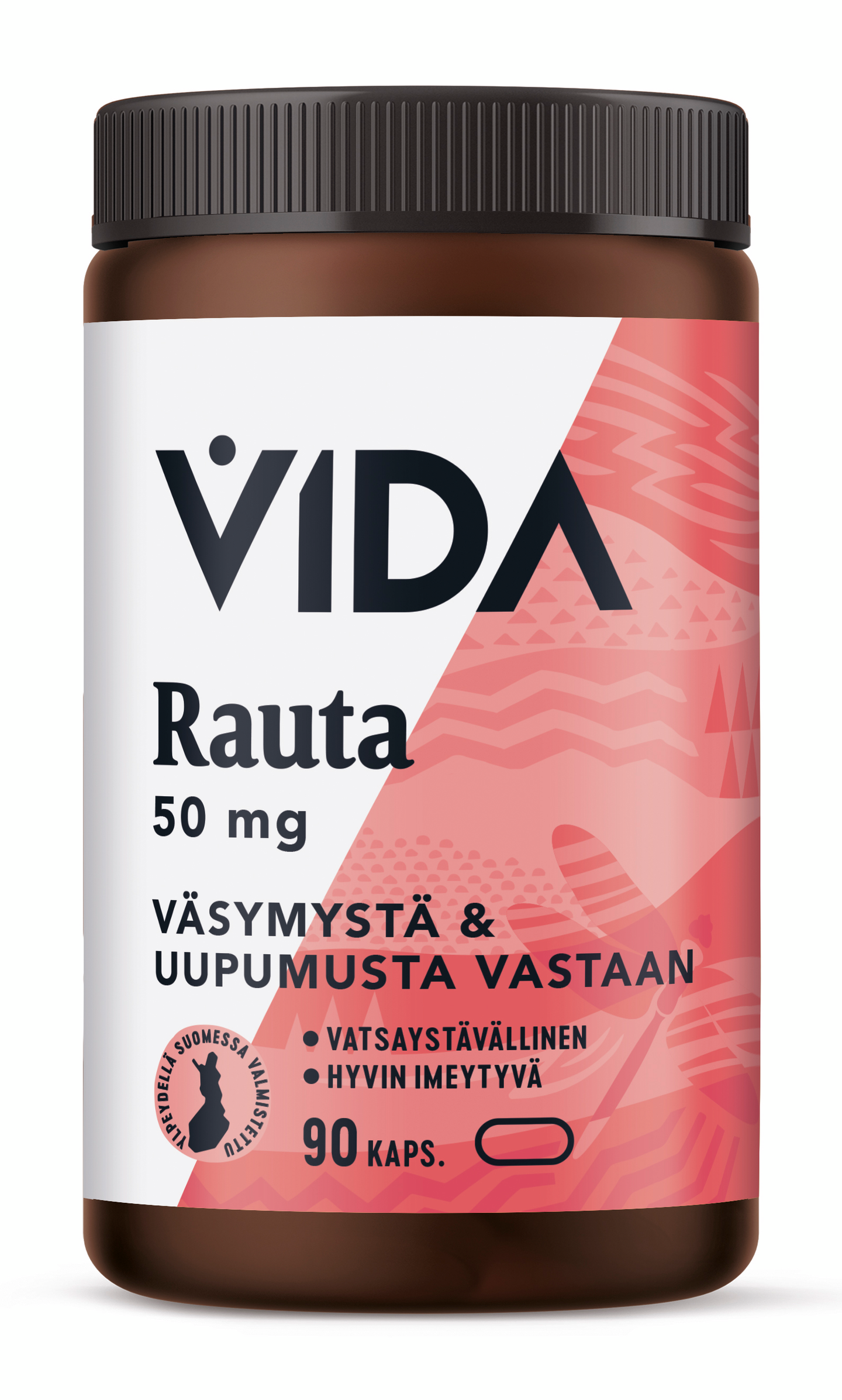 Vida Rauta 50mg 90tablettia 39g  pitkävaikutteinen ravintolisävalimiste