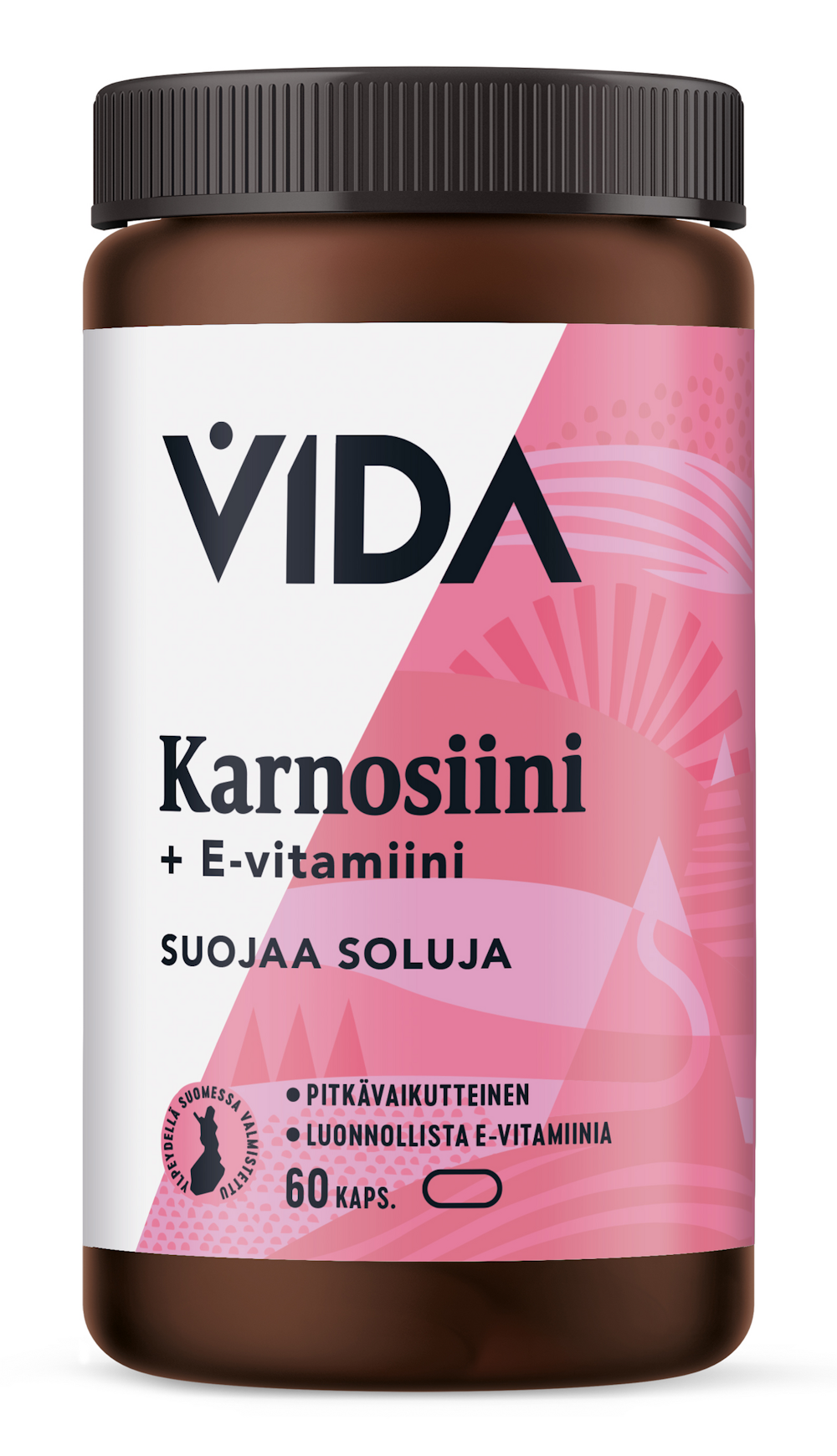 Vida karnosiini 400 mg ja E-vitamiini 60 kaps 32g Pitkävaikutteinen  Ravintolisävalmiste — HoReCa-tukku Kespro