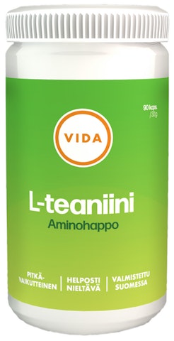Vida ravintolisävalmiste L-teaniini pitkävaikutteinen 90 kapselia/ 30g