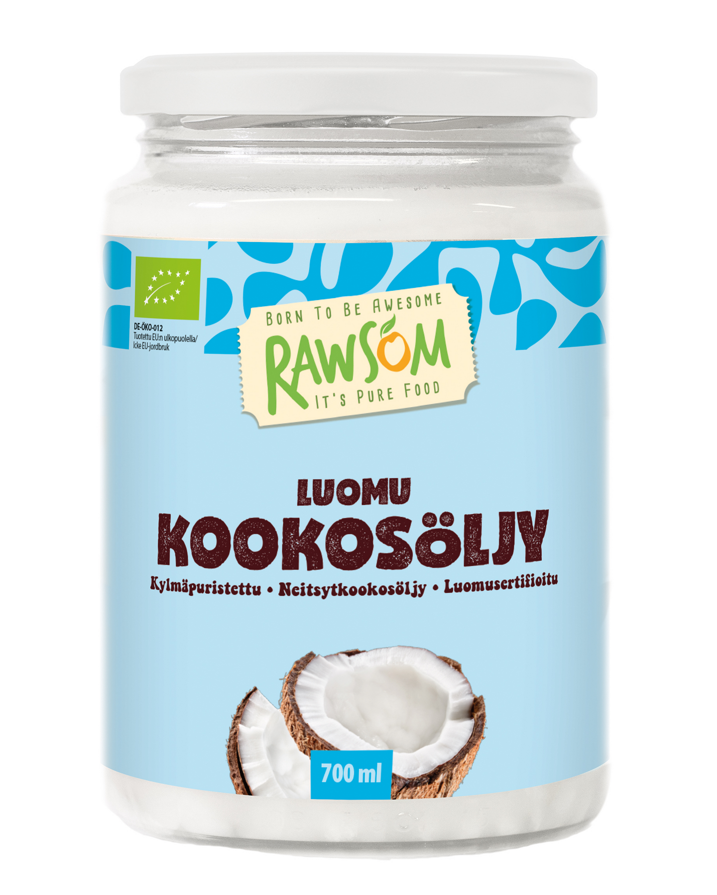 Rawsom luomu kookosöljy 700ml | K-Ruoka Verkkokauppa