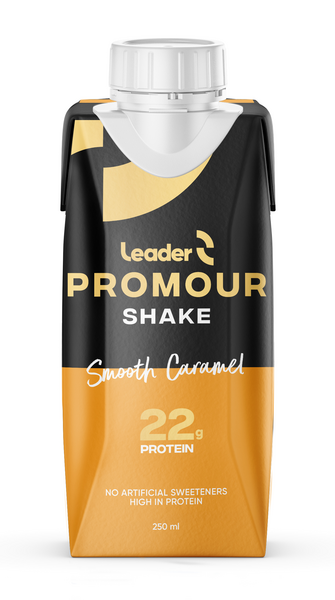 Leader Promour Protein Shake Smooth Caramel maitoproteiinijuoma 250 ml