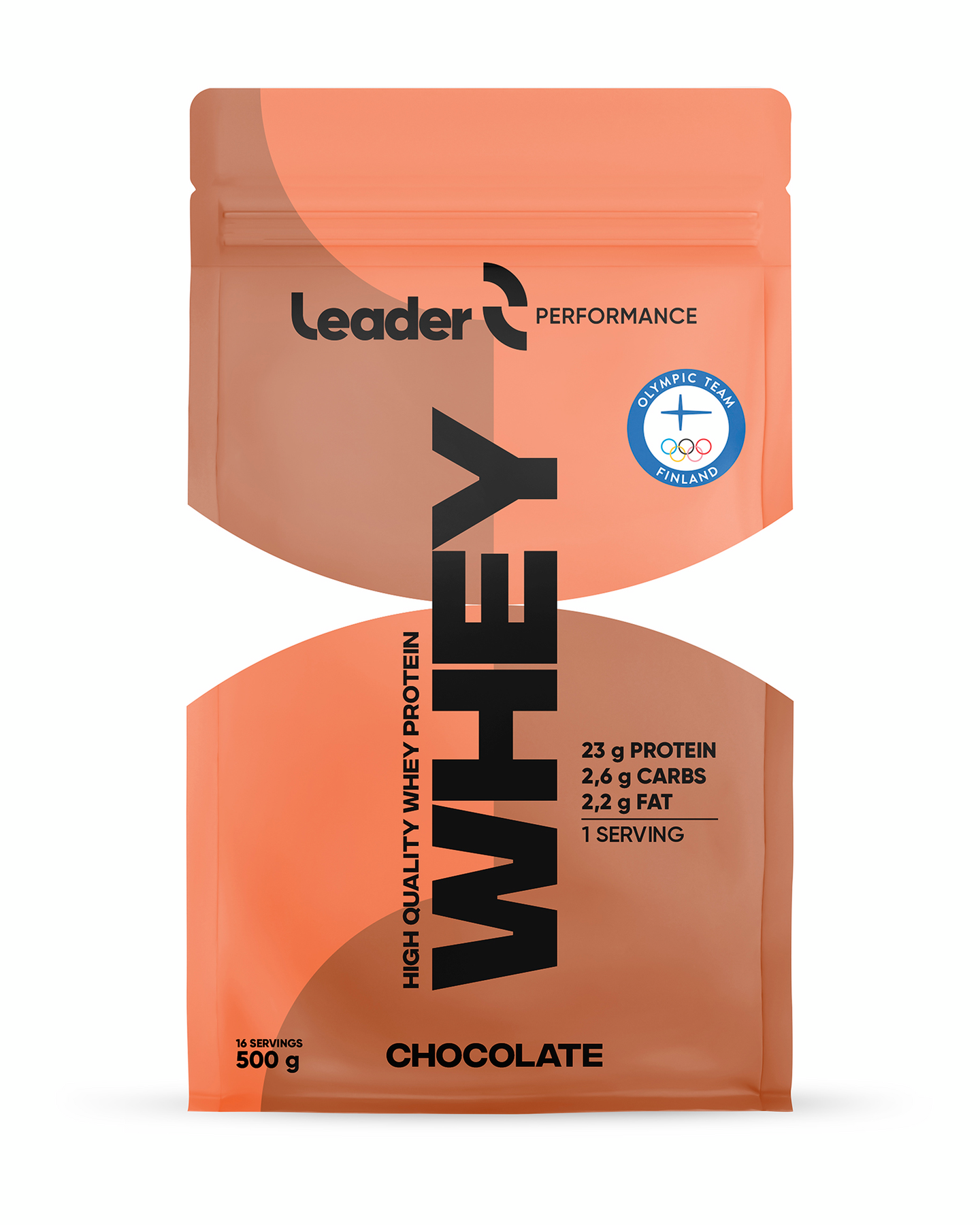 Leader Performance Whey heraproteiinijauhe suklaanmakuinen 500 g