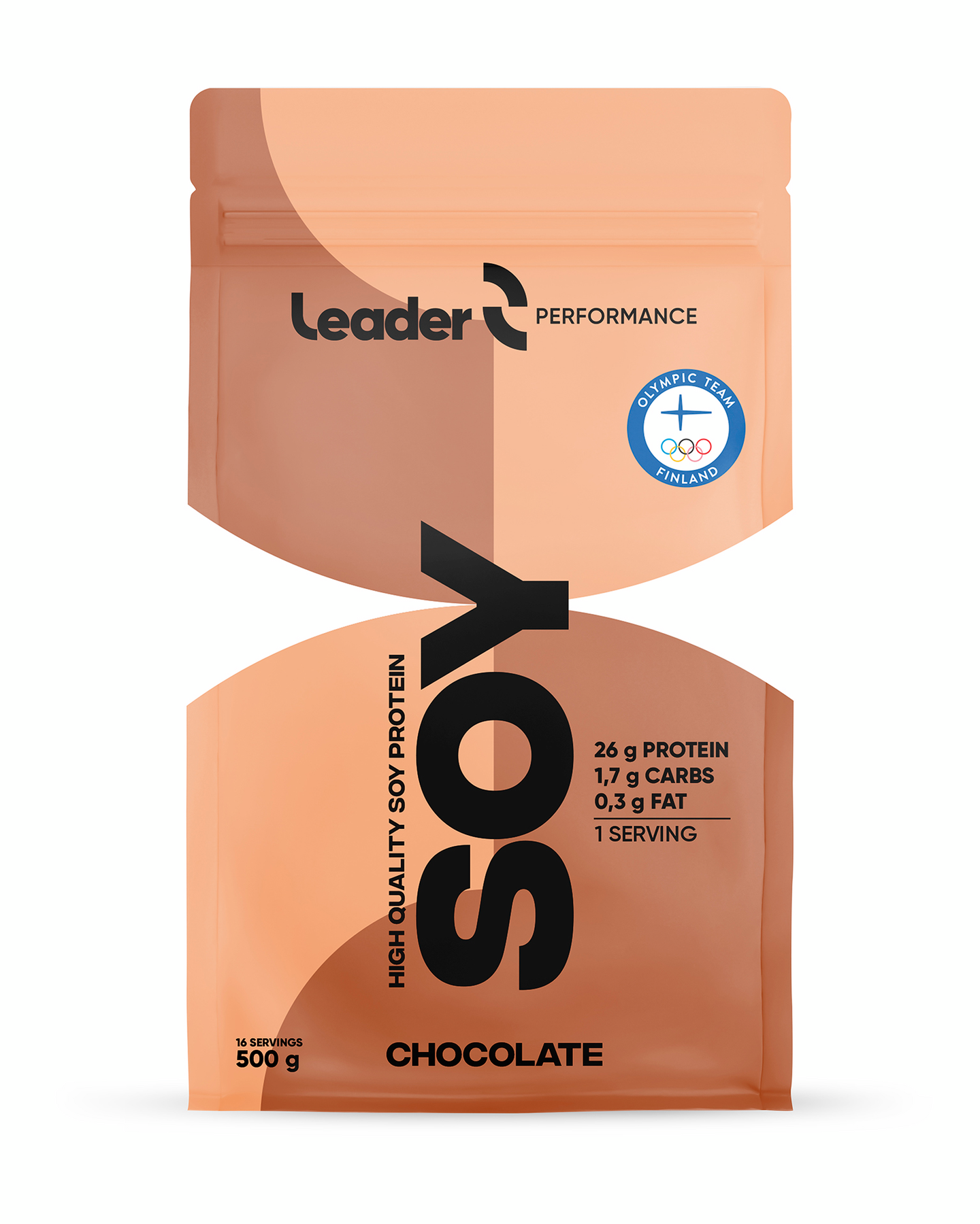 Leader Performance Soy soijaproteiinijauhe suklaanmakuinen 500 g