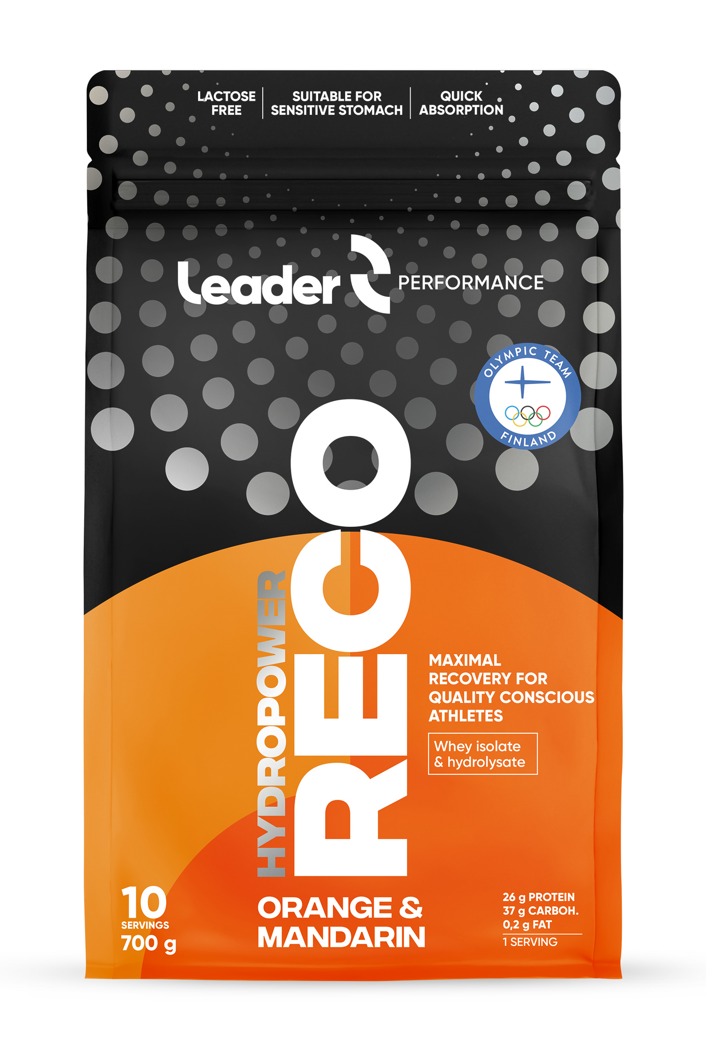 Leader Performance HydroPower Reco urheilujuomajauhe appelsiini ja mandariini 700g