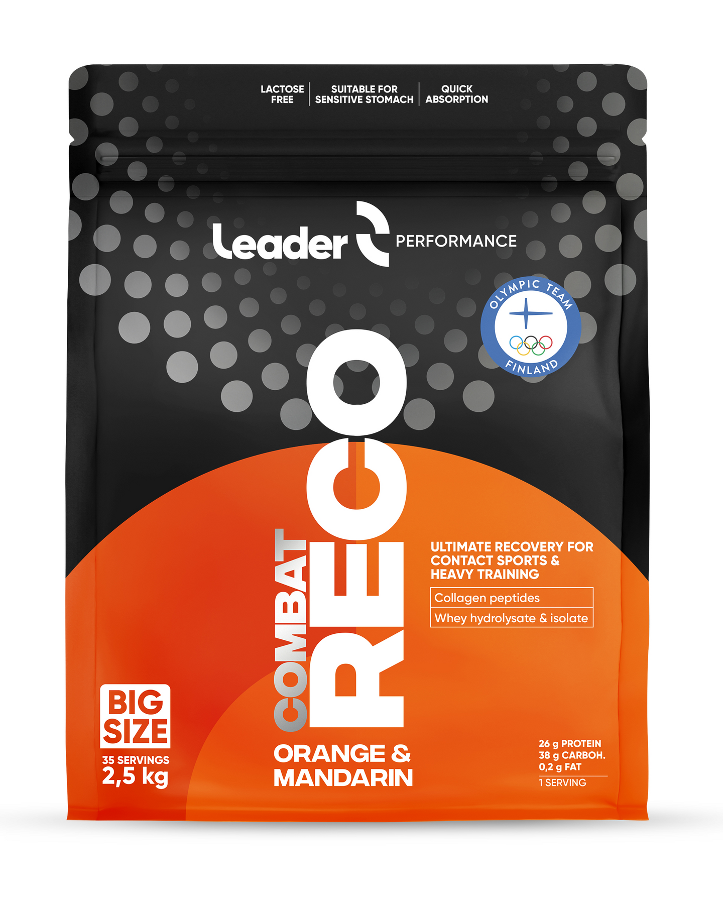 Leader Performance Combat Reco urheilujuomajauhe appelsiinin ja mandariinin makuinen 2500 g