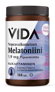 Vida Melatoniini 1,9mg nopeavaikutteinen 144 tabl 32 g