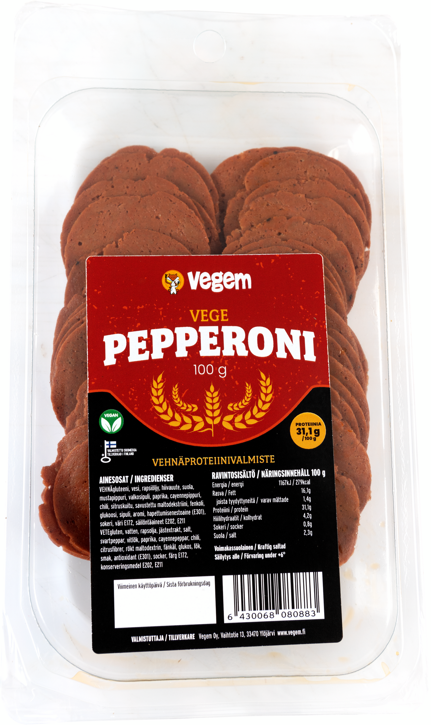 Vegem vegepepperoni 100g