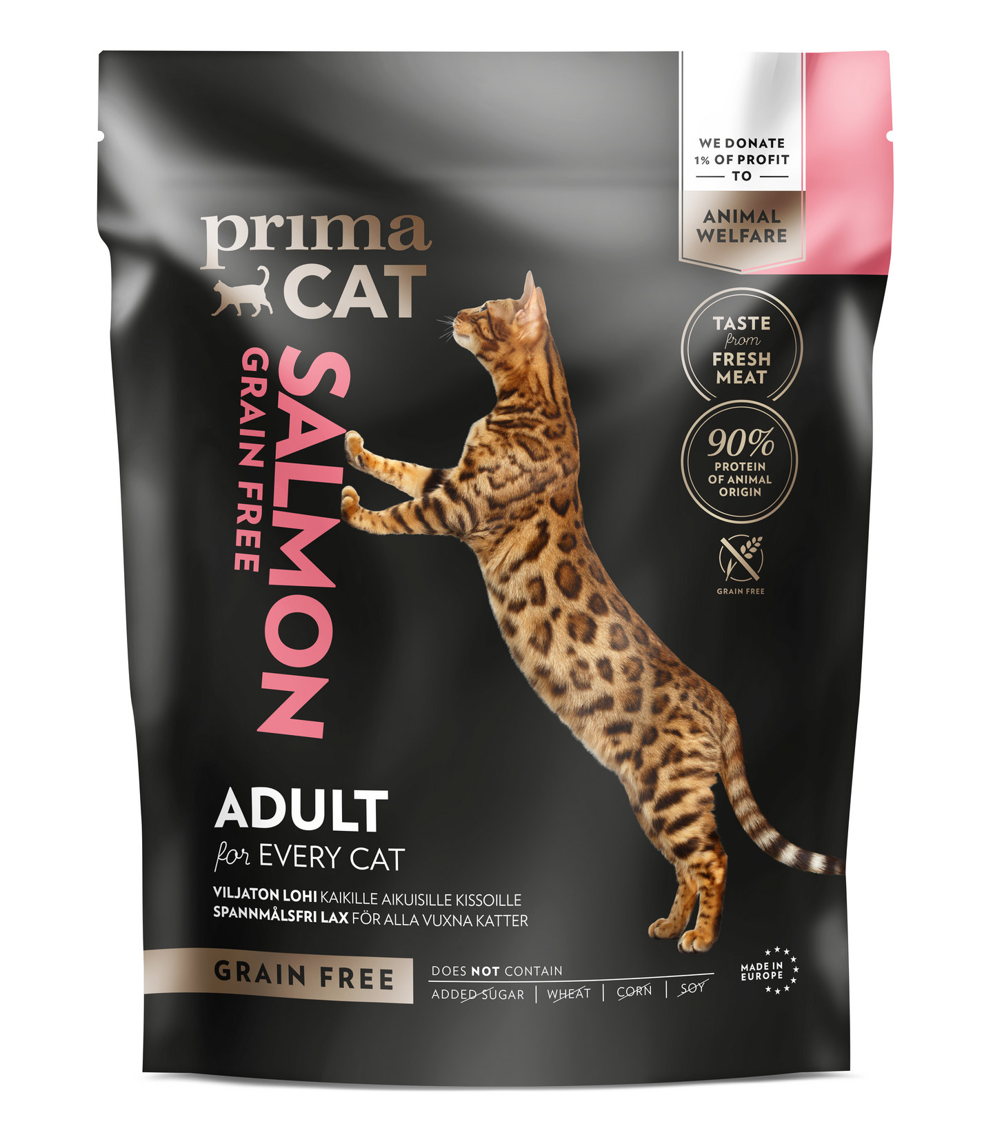 PrimaCat kaikille aikuiselle kissoille 1,4kg viljaton lohi