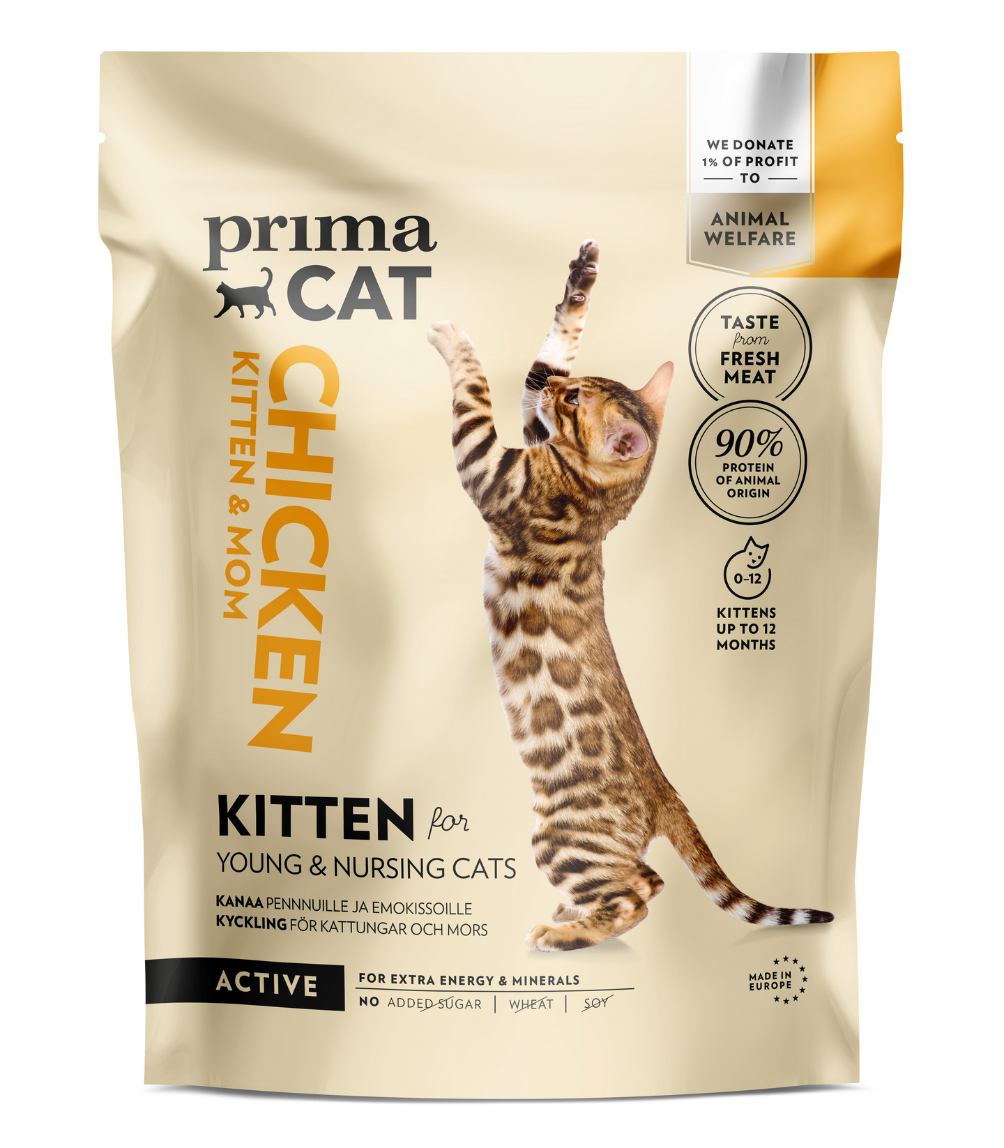 PrimaCat kanaa pennuille ja emokissoille 1,4kg