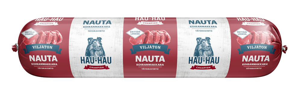 Hau Hau Champion koiranmakkara 350g nauta viljaton