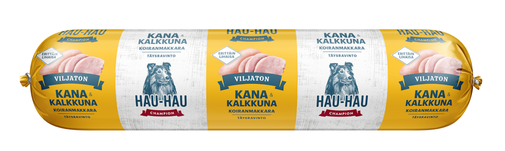 Hau Hau Champion koiranmakkara 350g siipikarja viljaton