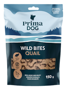 PrimaDog Wild Bites pehmeä 150g viiriäinen