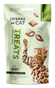 Primacat Treats crunchy sis nautaa antihairball 40g