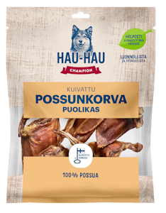 Hau-Hau Champion kuivattu possunkorva puolikas 240g QPA