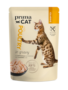 PrimaCat Classic siipikarjaa kastikkeessa 85g