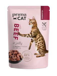 PrimaCat Classic Nautaa hyytelössä 85g