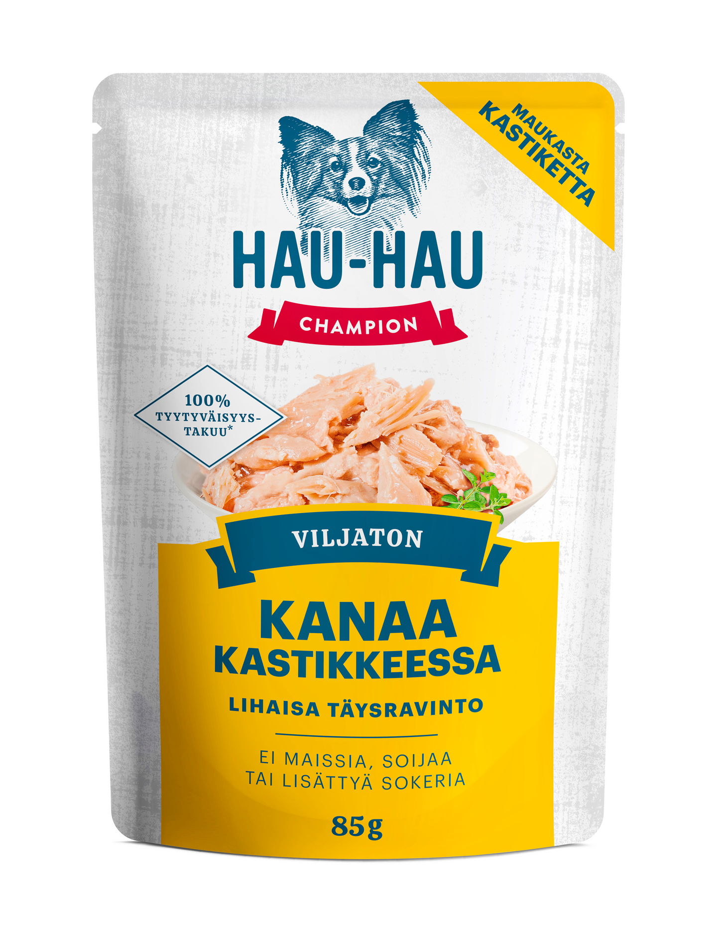 Hau Hau Champion Viljaton Kanaa kastikkeessa 85g