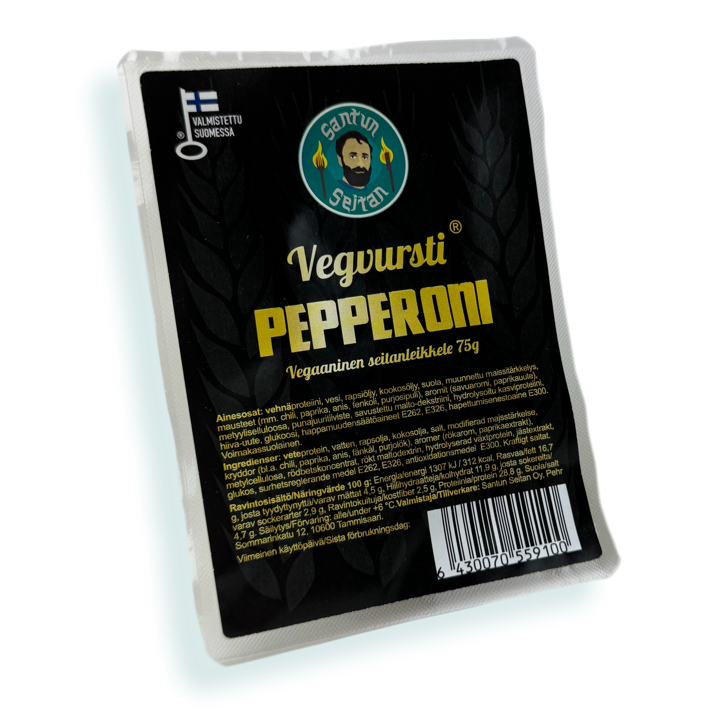 Santun Seitan Vegvursti Pepperoni 75g