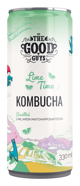 The Good Guys Kombucha Lime Time 0,33l