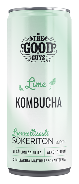 The Good Guys Kombucha Lime sokton 0,33l
