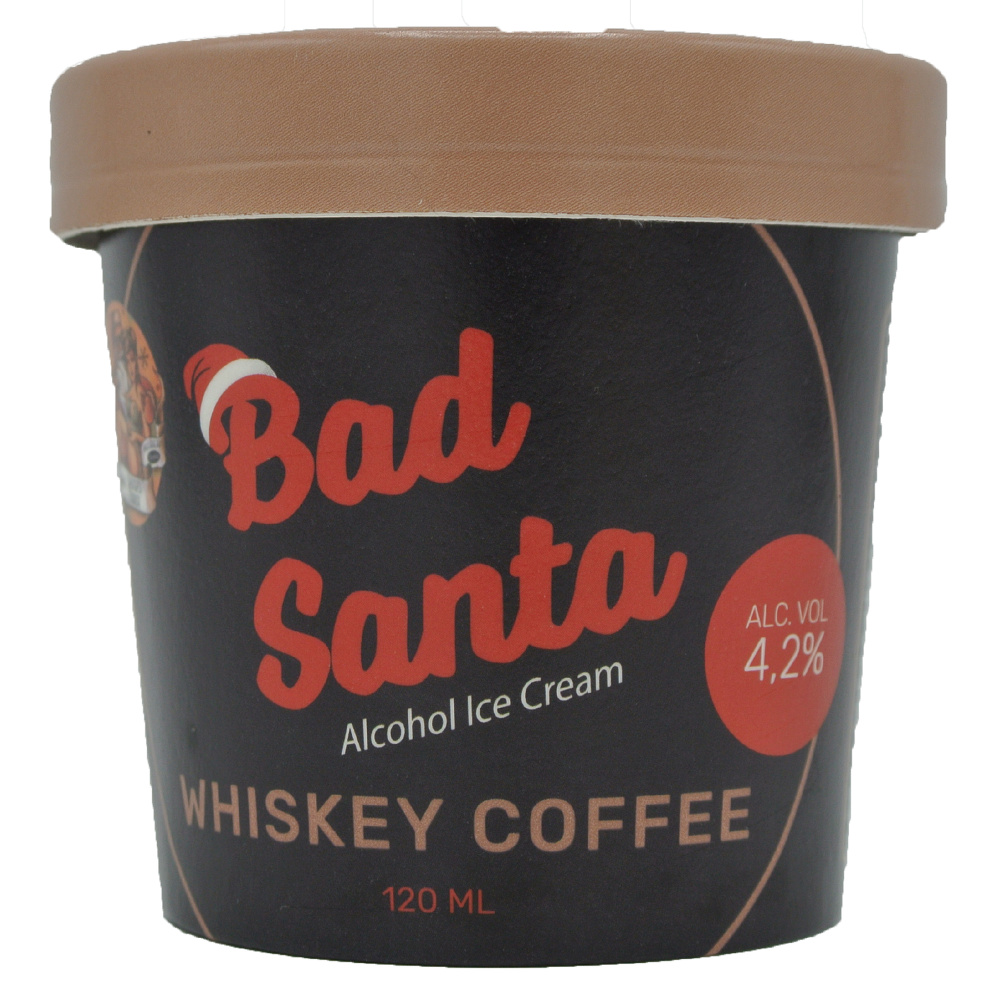 Bad Santa Whisky Coffee alkoholijäätelö 4,2% 120ml