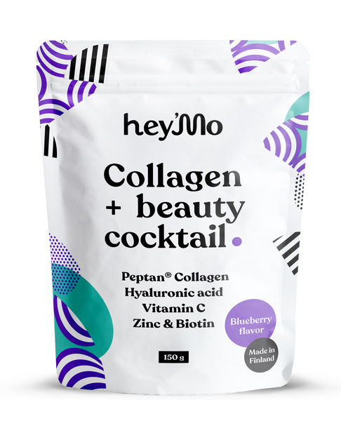 hey'Mo Collagen + beauty coctail 150g mustikka