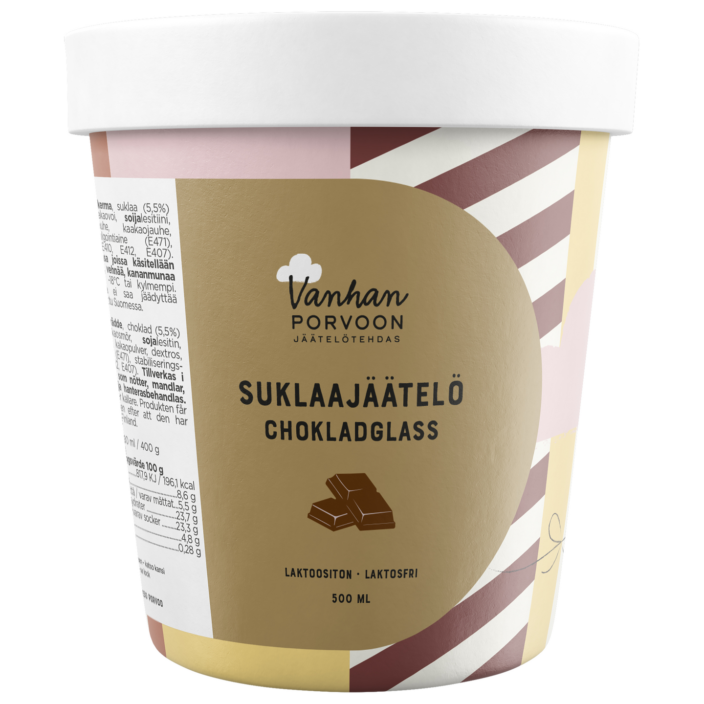 Vanhan Porvoon jäätelötehdas, Suklaajäätelö 500ml