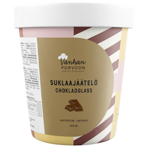 Vanhan Porvoon jäätelötehdas, Suklaajäätelö 500ml