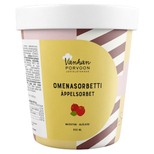 Vanhan Porvoon Jäätelötehdas Omenasorbetti 500 ml