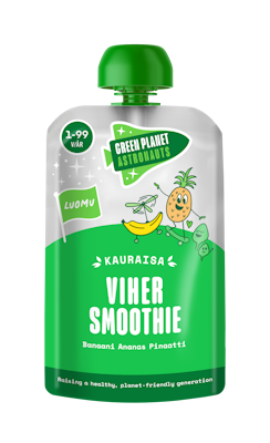 Green Planet Astronauts Luomu kauraisa vihersmoothie 120g 1 v