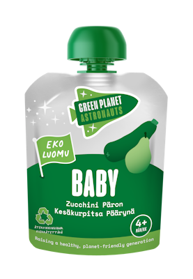 Green Planet Astronauts Luomu Kesäkurpitsa Päärynä 70g 4kk