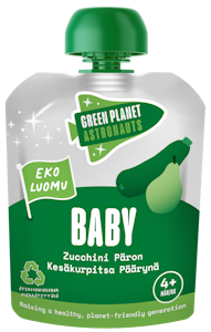 Green Planet Astronauts Luomu Kesäkurpitsa Päärynä 70g 4kk